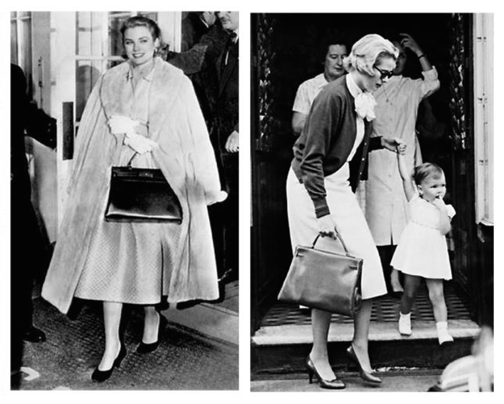 Grace Kelly with iconic handbag Kelly