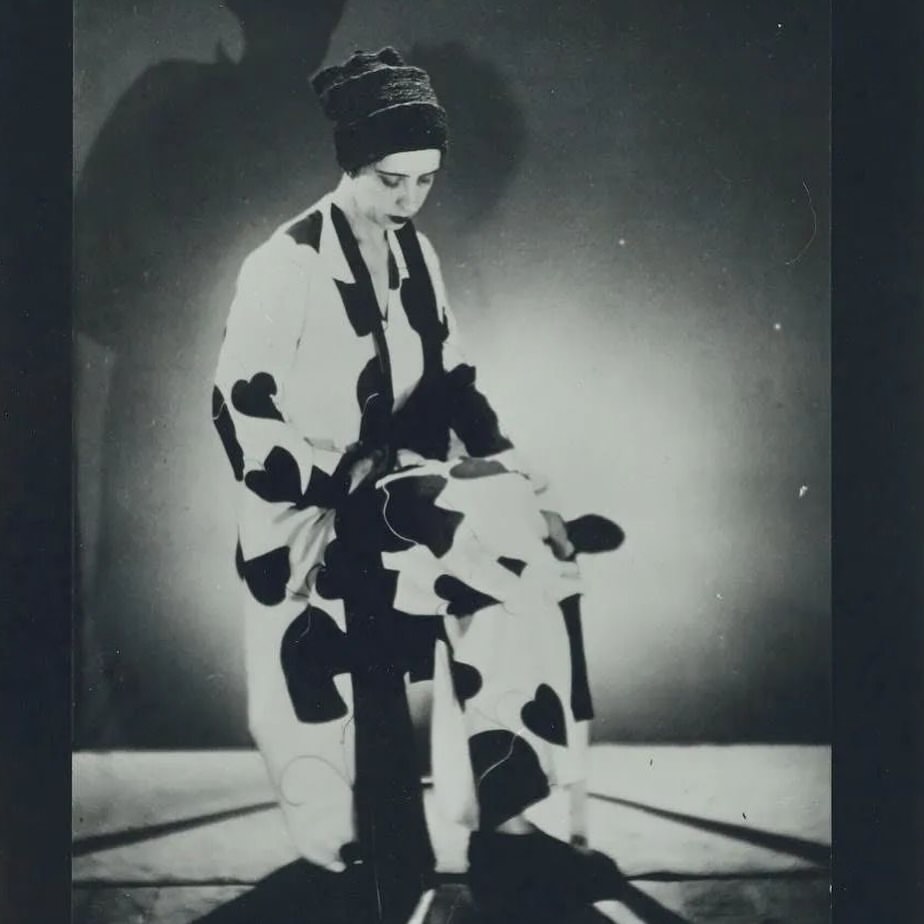 Portrait of Elsa Schiaparelli, 1933
by Man Ray, wearing a double pillbox hat of her own design 