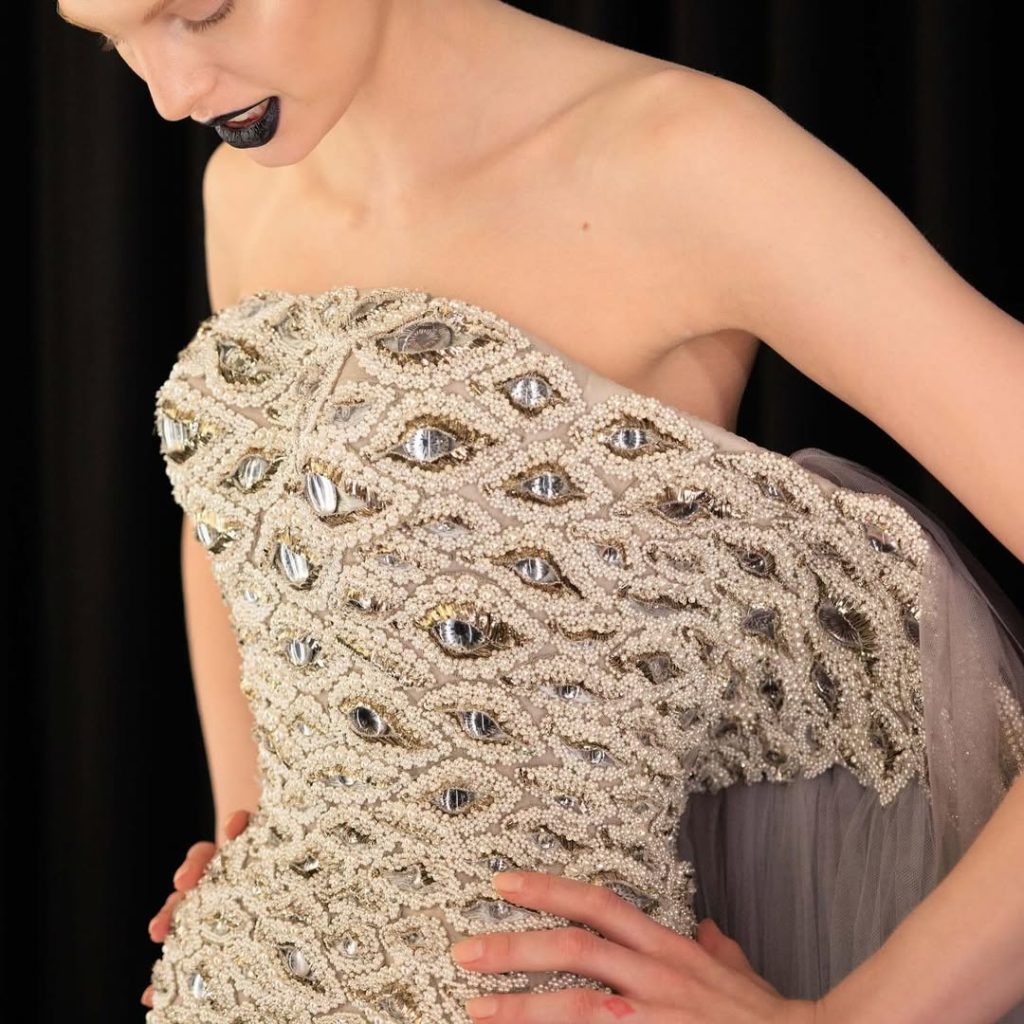 Surreal Eye Motif. “Back to the future” Schiaparelli by Daniel Roseberry F/W haute couture 2025
