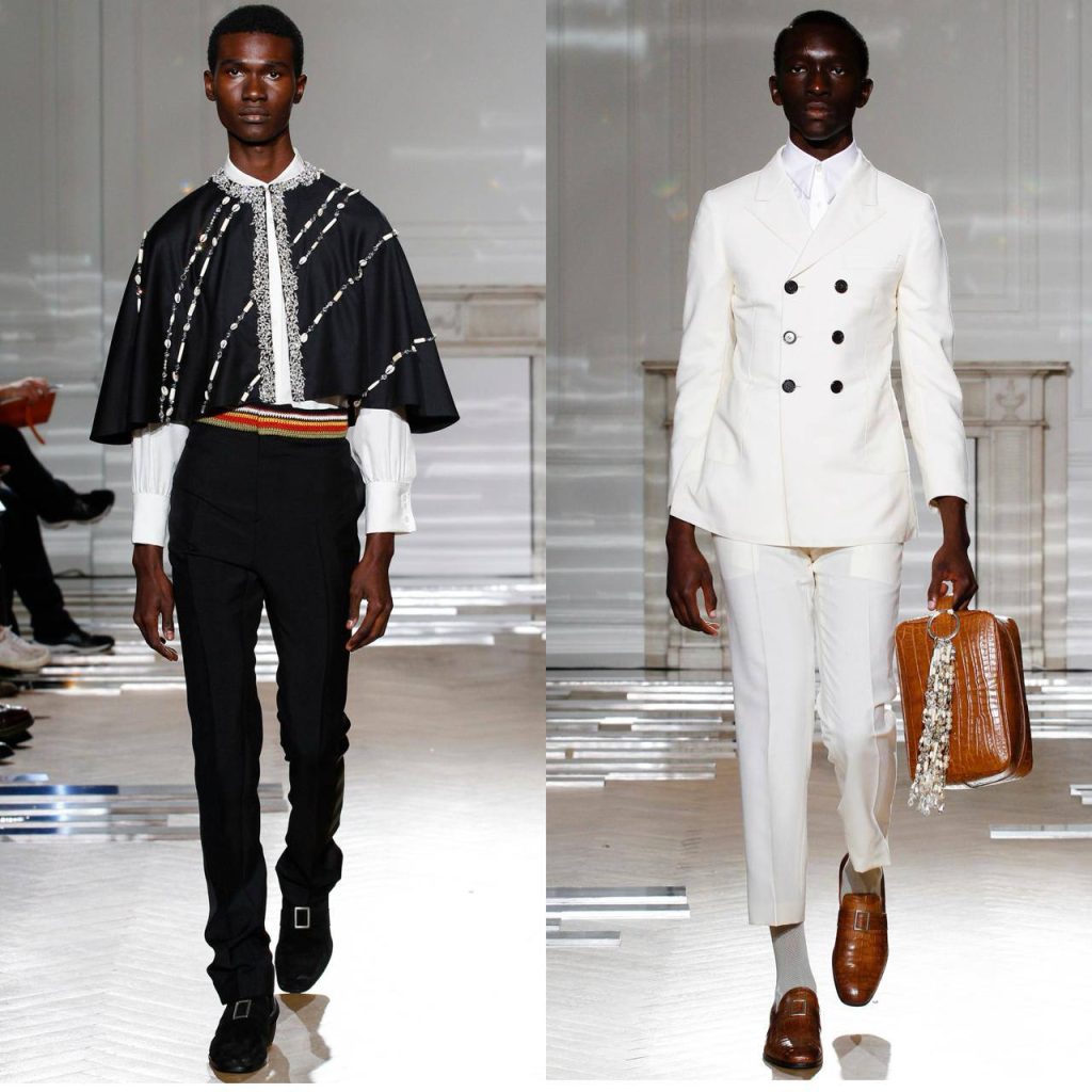 Grace Wales Bonner launching her namesake label Wales Bonner in London, specializing in menswear tailoring.