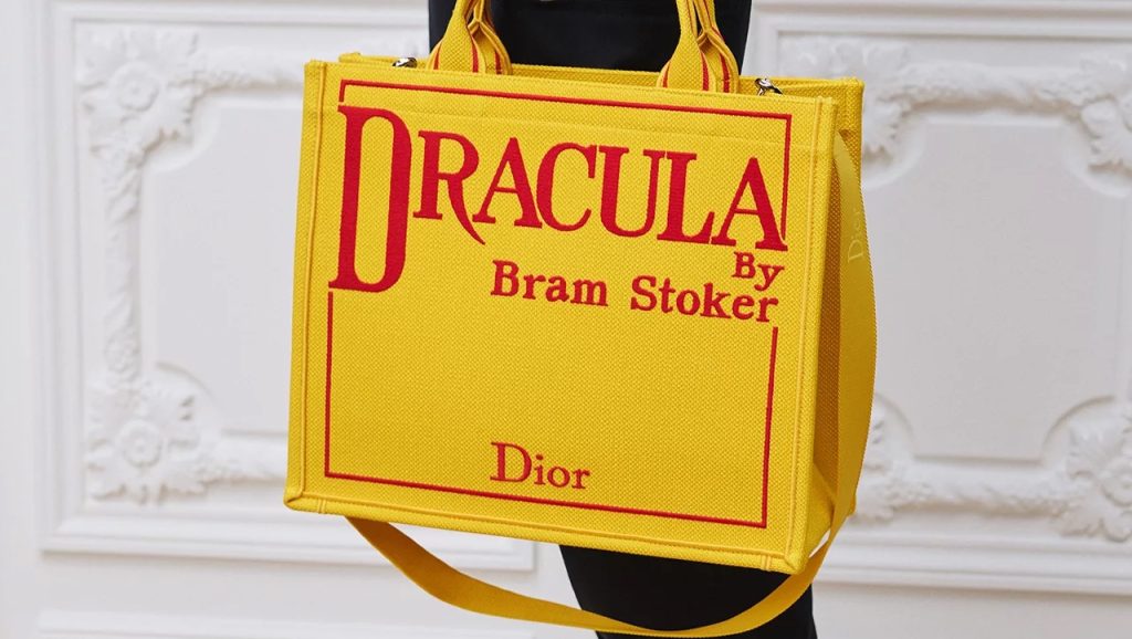 Dior Summer 2026 campaign bags — Book Tote embroidered Dracula cover