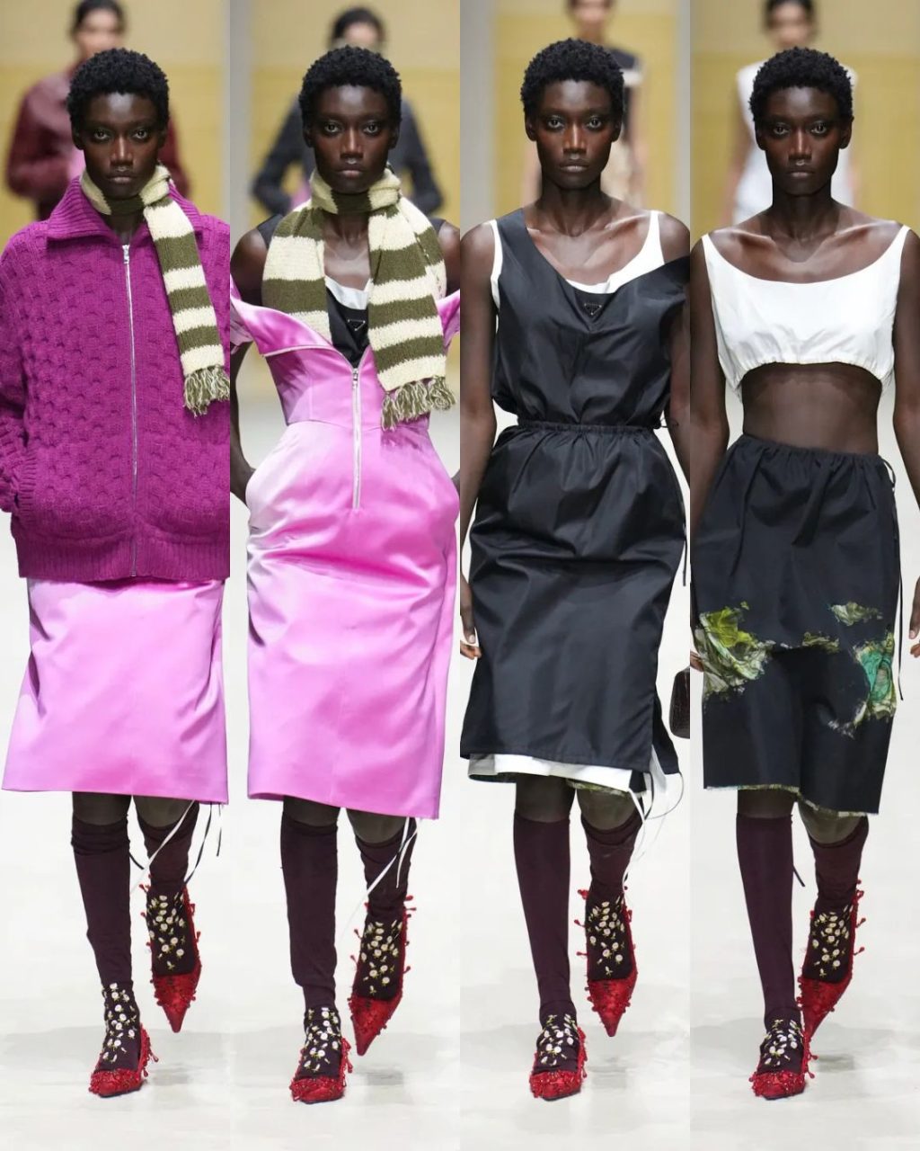 Prada Fall-Winter 2026 runway layering looks