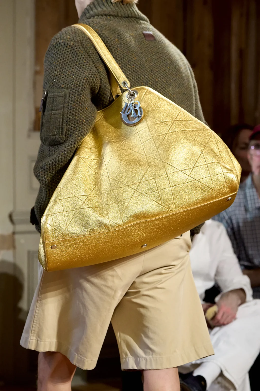 Dior Granville shoulder golden bag Men's SS27